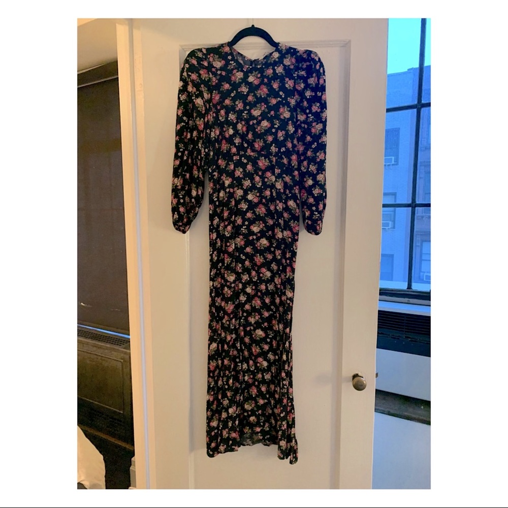 ZARA FLORAL LIBERTY PRINT DRESS IN STYLE OF THE VAMPIRES WIFE